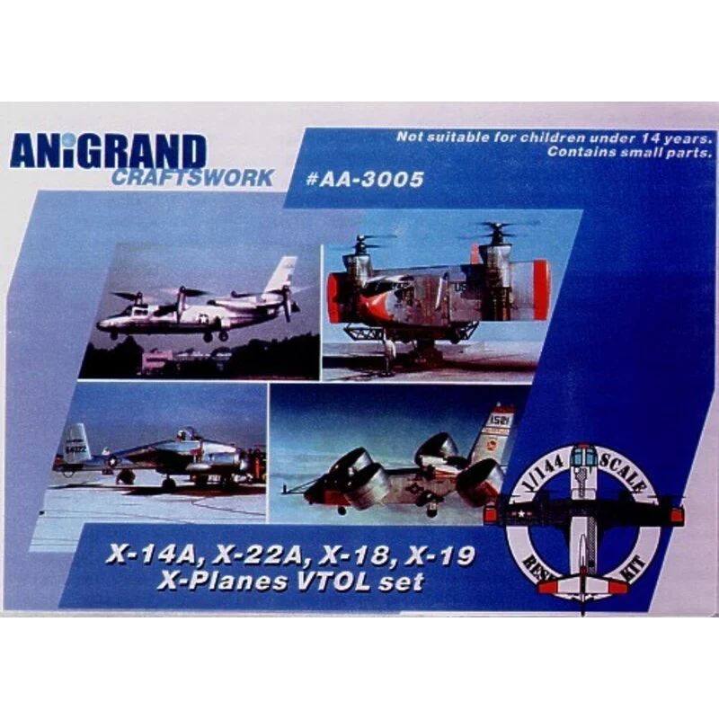 Anigrand Craftswork Maquette Avion Les X-avions Le Coffret Spécial à Décolage Vertical X-14A / X-18 / X-19 / X-22A 3 Anigrand Craftswork Maquette Avion Les X-avions Le Coffret Spécial à Décolage Vertical X-14A / X-18 / X-19 / X-22A