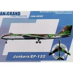 Anigrand Craftswork Junkers EF-132 Bombardier à Réaction Capturé Par Les Russes. Inclut Maquettes En Prime Du Lippisch Li. P12 Entwurf III Focke-wul