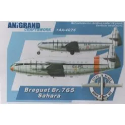 Anigrand Craftswork Bregeut Br.765 Sahara. Military Freighter Version Of Deux-Ponts. Inclut Bonus Kits Of The Mirage G8-01 / Sub-Ouest SO.4000 / Led