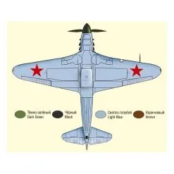 Ark Model Maquette Avion Russian Fighter Yak 7b -Hasegawa Soldes ark model arkm48011 russian fighter yak 7b 6