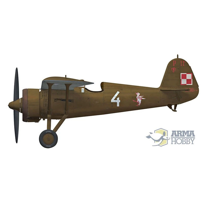 Arma Hobby Maquette Avion PZL P.11c Model Kit 9 Arma Hobby Maquette Avion PZL P.11c Model Kit – Image 7