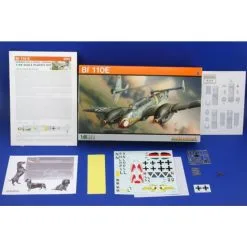 Messerschmitt Bf 110E Réédition De La Trousse D'outils Eduard (première Publication 09/2007). PE Set Inclus, Décalcomanies -Hasegawa Soldes eduard edk8203 messerschmitt bf 110e reedition de la trousse d outils 1 10
