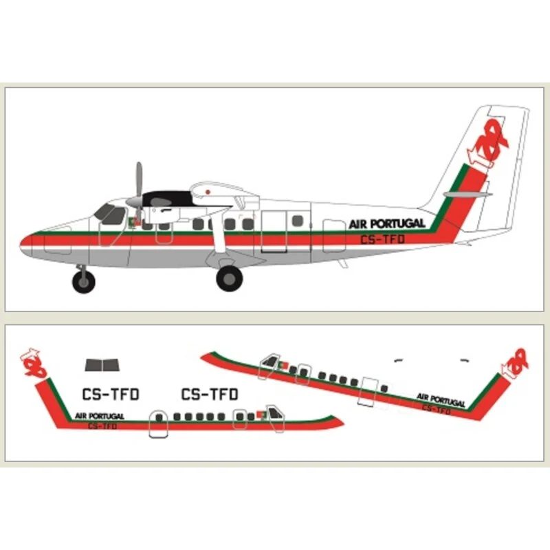 F-rsin Maquette Avion TAP Air Portugal DHC-6 Twin Otter 3 F-rsin Maquette Avion TAP Air Portugal DHC-6 Twin Otter