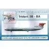 F-rsin Trident 3B - British Airways - Laser-printed Decals With White Silk-screened Registrations. -Hasegawa Soldes f rsin frp4035 trident 3b british airways laser printed decals wit