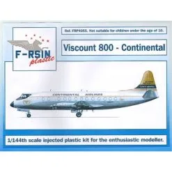 F-rsin Maquette Avion Viscount 800 - Continental (silk-screened Decals)
