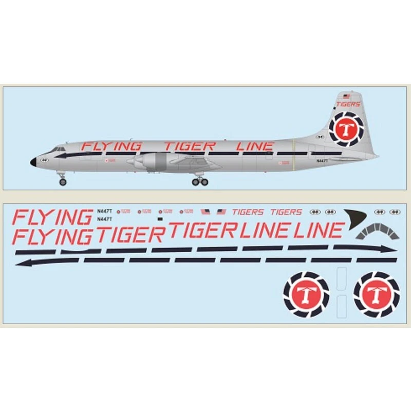 F-rsin Maquette Avion Canadair CL-44 - Flying Tiger Line Comprend Un Décalque Sérigraphié. 3 F-rsin Maquette Avion Canadair CL-44 - Flying Tiger Line Comprend Un Décalque Sérigraphié.