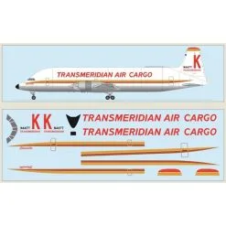 F-rsin Canadair CL-44 Guppy - Transmeridian Air Cargo Comprend Un Décalque Imprimé Au Laser.