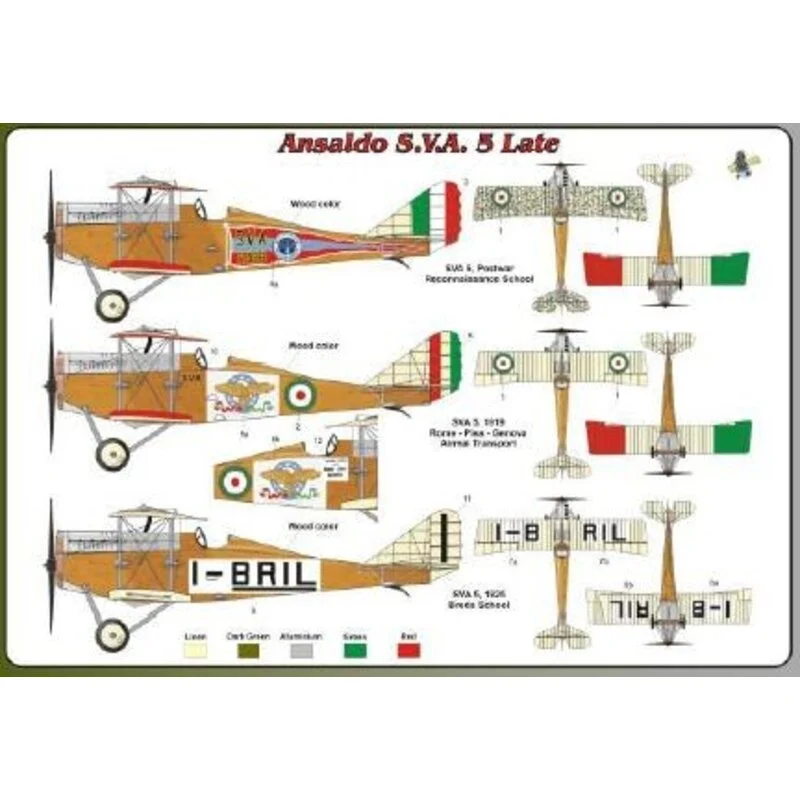 Fly Maquette Avion Ansaldo S.V.A.5 Version Tardive 4 Fly Maquette Avion Ansaldo S.V.A.5 Version Tardive – Image 2