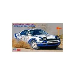 Hasegawa Maquette Plastique De Voiture Toyota Celica Turbo 4WD "Vainqueur Du Rallye Du Qatar 1994 » 1:24