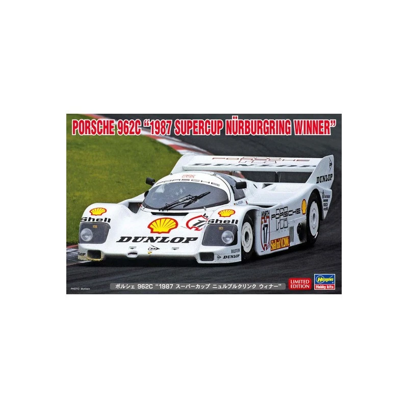 Hasegawa Maquette Plastique De Voiture Porsche 962C « Vainqueur De La Supercup Nürburgring 1987 » 1:24 3 Hasegawa Maquette Plastique De Voiture Porsche 962C « Vainqueur De La Supercup Nürburgring 1987 » 1:24