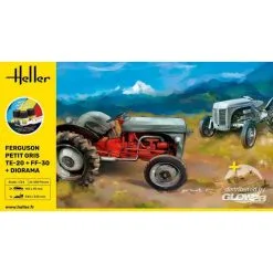 Heller Maquette Camion KIT DE DÉMARRAGE Ferguson Petit Gris 2 X + Diorama -Hasegawa Soldes heller 1000523260 kit de demarrage ferguson petit gris 2 x diorama 2