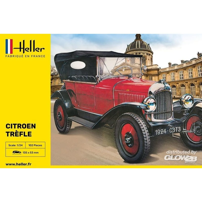 Heller Maquette STARTER KIT (Kit De Démarrage) Citroen Trefle 3 Heller Maquette STARTER KIT (Kit De Démarrage) Citroen Trefle