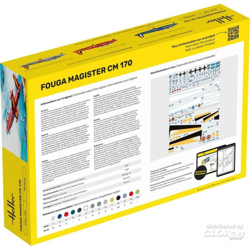 Heller Maquette Avion Fouga Magister CM 170 4 Heller Maquette Avion Fouga Magister CM 170 – Image 2