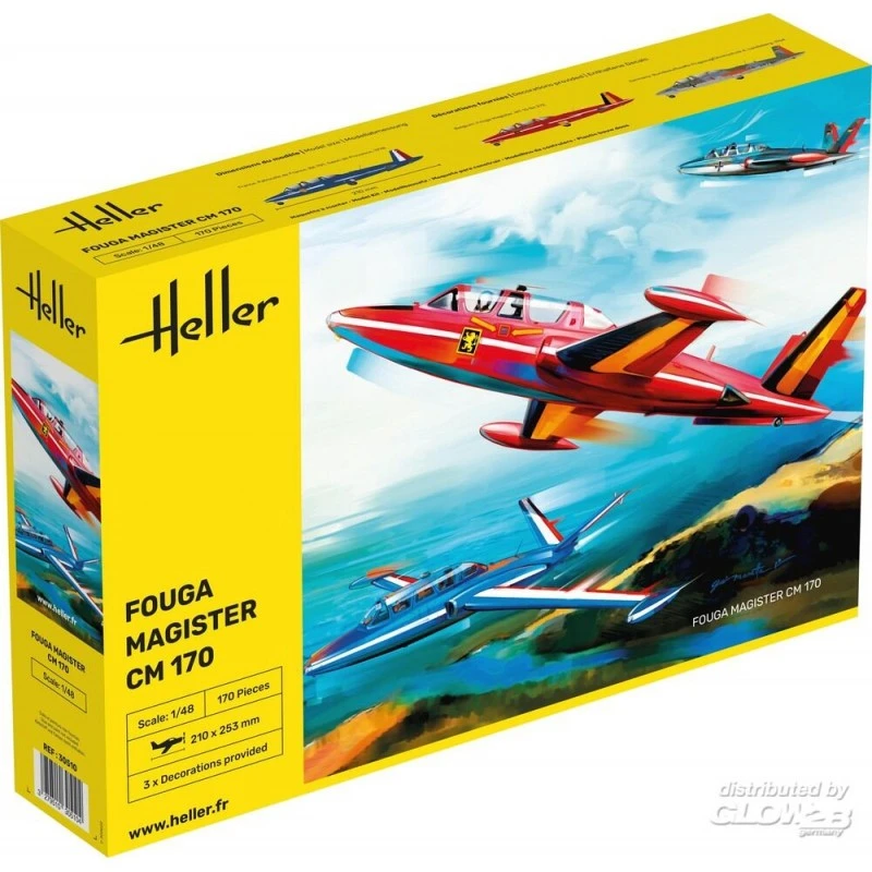 Heller Maquette Avion Fouga Magister CM 170 3 Heller Maquette Avion Fouga Magister CM 170