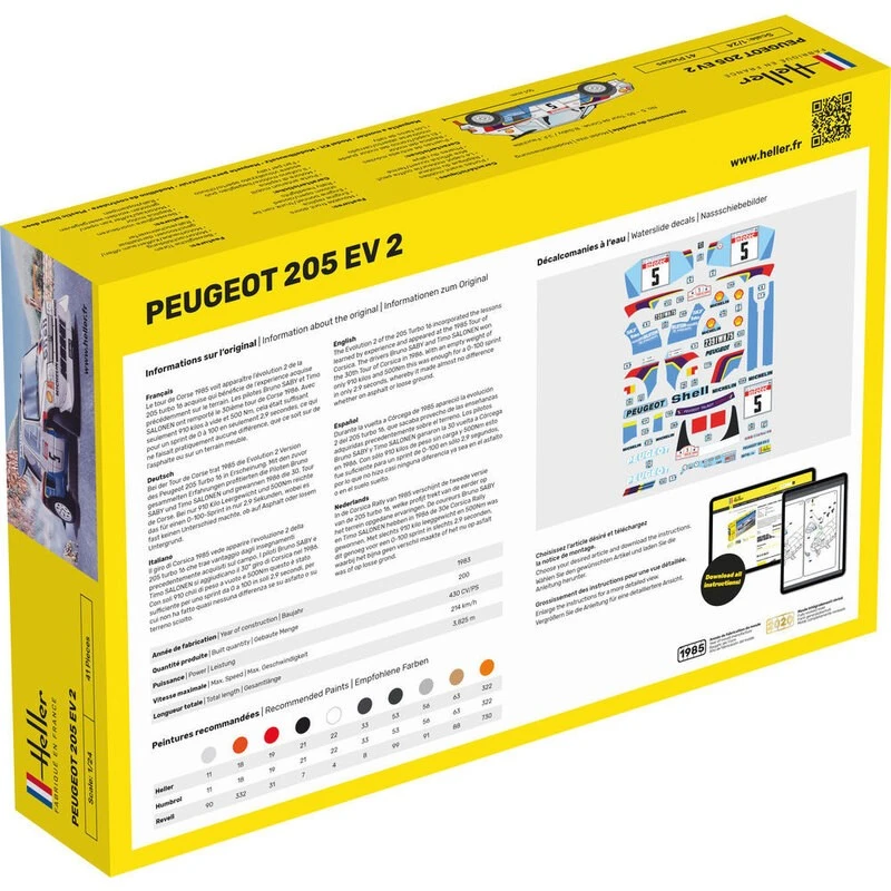 Heller Maquette Peugeot 205 EV2 4 Heller Maquette Peugeot 205 EV2 – Image 2