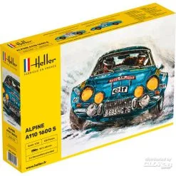 Heller Alpine A110 1600S Les Caractéristiques Principales De Cette Voiture Sont L'utilisation D'un Cadre De Poutre Et D'une Coque En Ve
