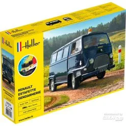 Heller Maquette STARTER KIT (Kit De Démarrage) RENAULT Estafette Gendarmerie New Mould
