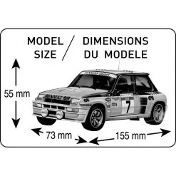 Heller Maquette Renault R5 Turbo 1/24 -Hasegawa Soldes heller hell80717 renault r5 turbo 1 24 5