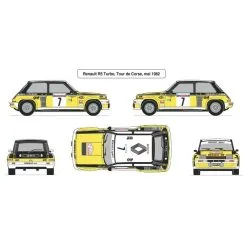 Heller Maquette Renault R5 Turbo 1/24 -Hasegawa Soldes heller hell80717 renault r5 turbo 1 24 8