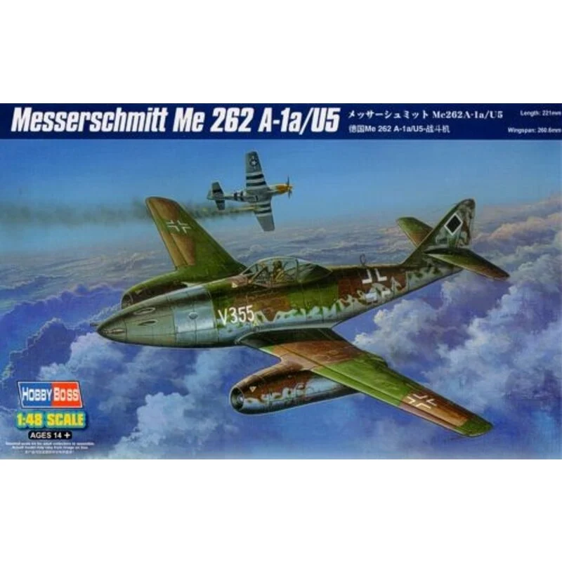 Hobby Boss Maquette Avion Messerschmitt Me 262 A-1a/U5 3 Hobby Boss Maquette Avion Messerschmitt Me 262 A-1a/U5