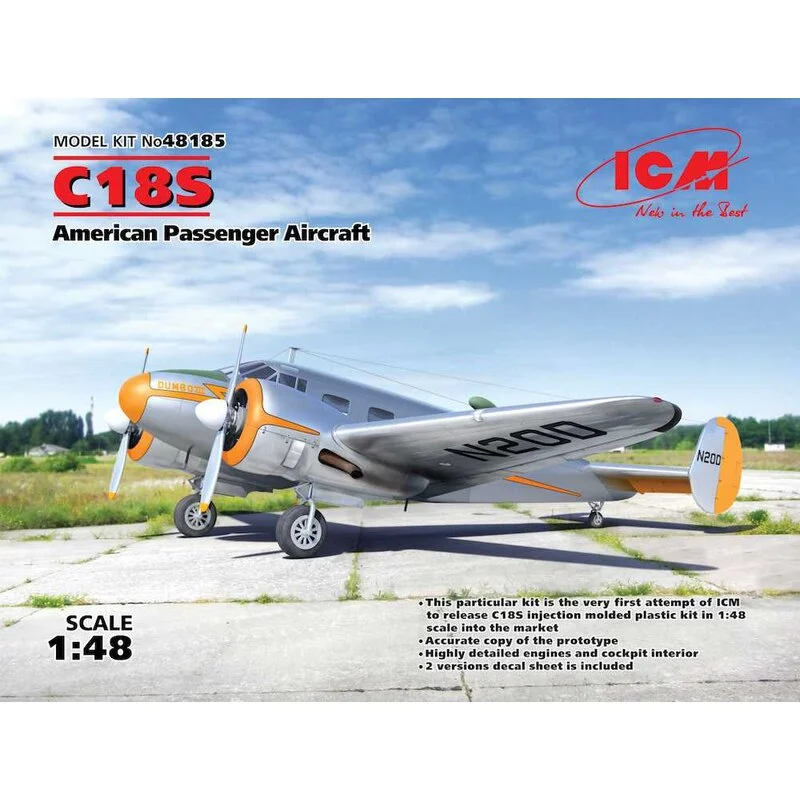 ICM Beech C18S American Passenger 'Dumbo III' One Of The Most Successful And Famous Aircraft In The World Aviation History Was The B 3 ICM Beech C18S American Passenger 'Dumbo III' One Of The Most Successful And Famous Aircraft In The World Aviation History Was The B
