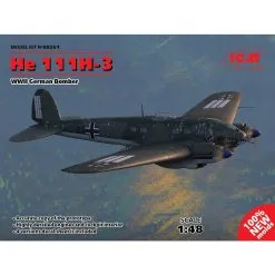 ICM Heinkel He-111H-3 Bombardier Allemand De La Seconde Guerre Mondiale (100% Nouveaux Moules) Copie Précise De L'originalHighly Dét
