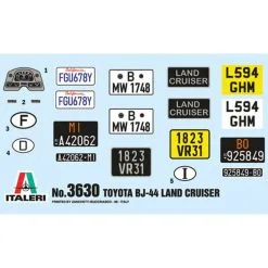 Italeri Maquette Toyota Land Cruiser BJ-44 -Hasegawa Soldes italeri i3630 toyota land cruiser bj 44 1