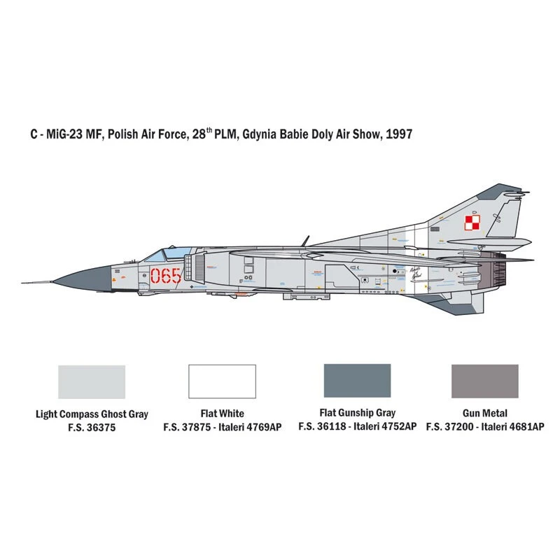 Italeri DÉCALQUES FLOGGERSUPER Mikoyan MiG-23MF / BN POUR 6 VERSIONS - FEUILLE D'INSTRUCTIONS COULEUR Conçu Et Développé Dans La Dernièr 7 Italeri DÉCALQUES FLOGGERSUPER Mikoyan MiG-23MF / BN POUR 6 VERSIONS - FEUILLE D'INSTRUCTIONS COULEUR Conçu Et Développé Dans La Dernièr – Image 5