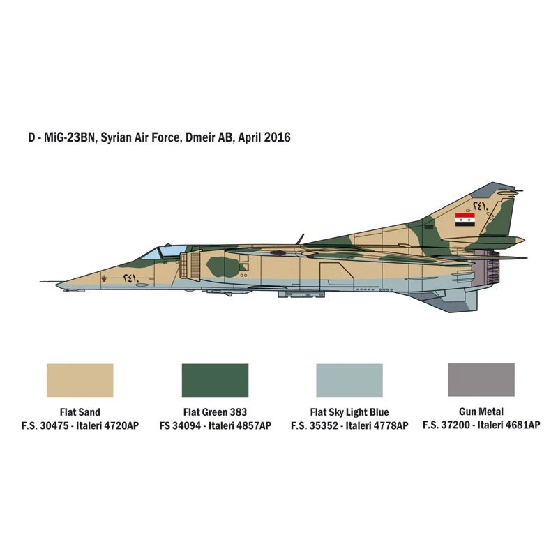 Italeri DÉCALQUES FLOGGERSUPER Mikoyan MiG-23MF / BN POUR 6 VERSIONS - FEUILLE D'INSTRUCTIONS COULEUR Conçu Et Développé Dans La Dernièr 10 Italeri DÉCALQUES FLOGGERSUPER Mikoyan MiG-23MF / BN POUR 6 VERSIONS - FEUILLE D'INSTRUCTIONS COULEUR Conçu Et Développé Dans La Dernièr – Image 8