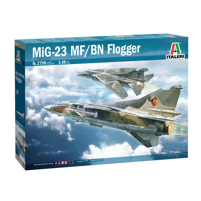 Italeri DÉCALQUES FLOGGERSUPER Mikoyan MiG-23MF / BN POUR 6 VERSIONS - FEUILLE D'INSTRUCTIONS COULEUR Conçu Et Développé Dans La Dernièr 3 Italeri DÉCALQUES FLOGGERSUPER Mikoyan MiG-23MF / BN POUR 6 VERSIONS - FEUILLE D'INSTRUCTIONS COULEUR Conçu Et Développé Dans La Dernièr