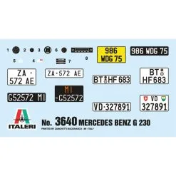 Italeri Maquette Mercedes Benz G 230 13 Italeri Maquette Mercedes Benz G 230 -Hasegawa Soldes italeri it3640 mercedes benz g 230 1