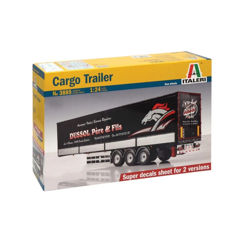 Maquette Camion Italeri: 1/24 Cargo Trailer 3 Maquette Camion Italeri: 1/24 Cargo Trailer