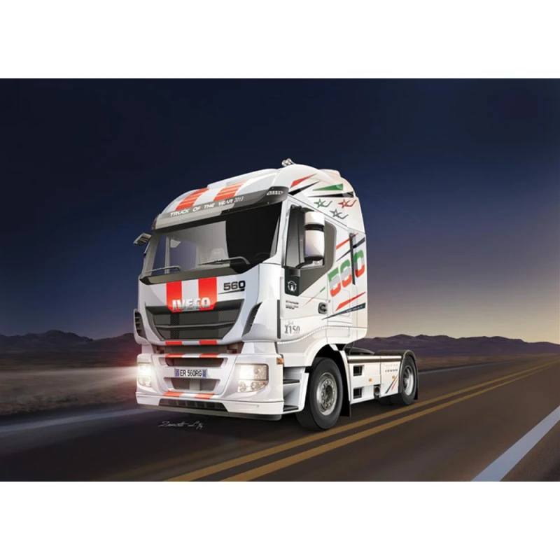 Maquette Camion Italeri: 1/24 Iveco Stralis Hi Way 4 Maquette Camion Italeri: 1/24 Iveco Stralis Hi Way – Image 2