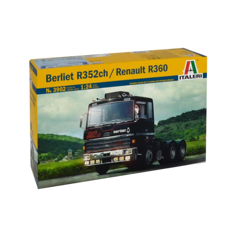 Maquette Camion Italeri: 1/24 Berliet R352 Ch / Renault R360 3 Maquette Camion Italeri: 1/24 Berliet R352 Ch / Renault R360