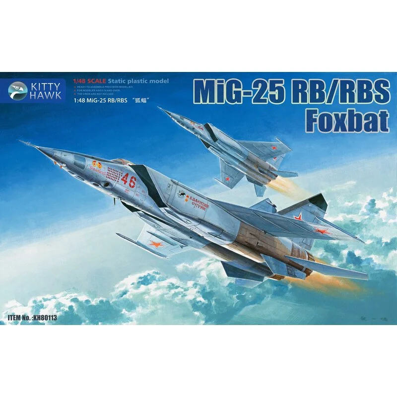Kitty Hawk Model Maquette Avion Mikoyan Mig-25RB / RBS Foxbat Avec Partie En Résine Améliorée 3 Kitty Hawk Model Maquette Avion Mikoyan Mig-25RB / RBS Foxbat Avec Partie En Résine Améliorée