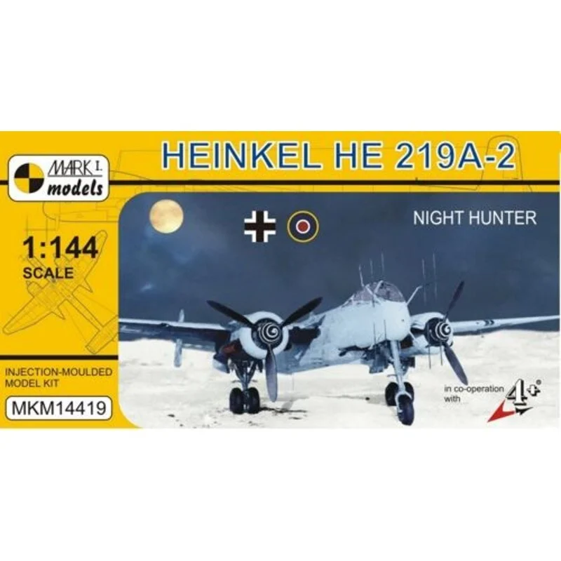 MARK I Models Heinkel He 219A-2Night Hunterincludes A Small Fret With Photo-etched Parts (aerials- Cockpit Seats And Other Details 3 MARK I Models Heinkel He 219A-2Night Hunterincludes A Small Fret With Photo-etched Parts (aerials- Cockpit Seats And Other Details