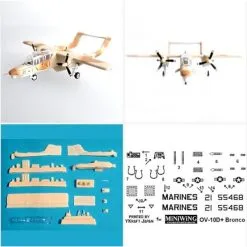 Miniwings Maquette Avion Grumman OV-10D+ Bronco -Hasegawa Soldes miniwings mini014 grumman ov 10d bronco 2