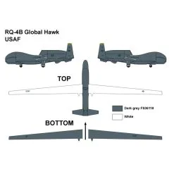 Miniwings Maquette Avion Northrop Grumman-RQ-4B GLOBAL HAWK US Air Force