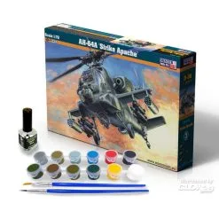 Mistercraft Maquette Hélicoptère AH-64A Strike Apache SUPER SET