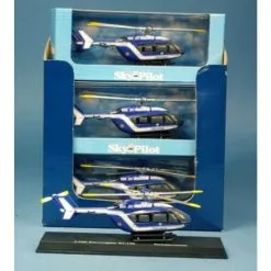 New Ray Miniature Police EC145 Helicopter Mini Metal (x12 Piec