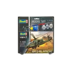 Revell Model Set AH-64A Apache -Hasegawa Soldes revell rv64985 model set ah 64a apache 2