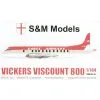 S & M Models Maquette Avion Vickers Viscount 800. Décalques 'Eagle Airways' -Hasegawa Soldes s m models smk44 01 vickers viscount 800 decalques eagle airways