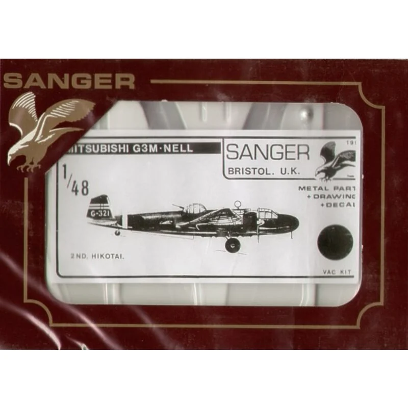 Sanger Maquette Avion Mitsubishi G3M Nell 3 Sanger Maquette Avion Mitsubishi G3M Nell