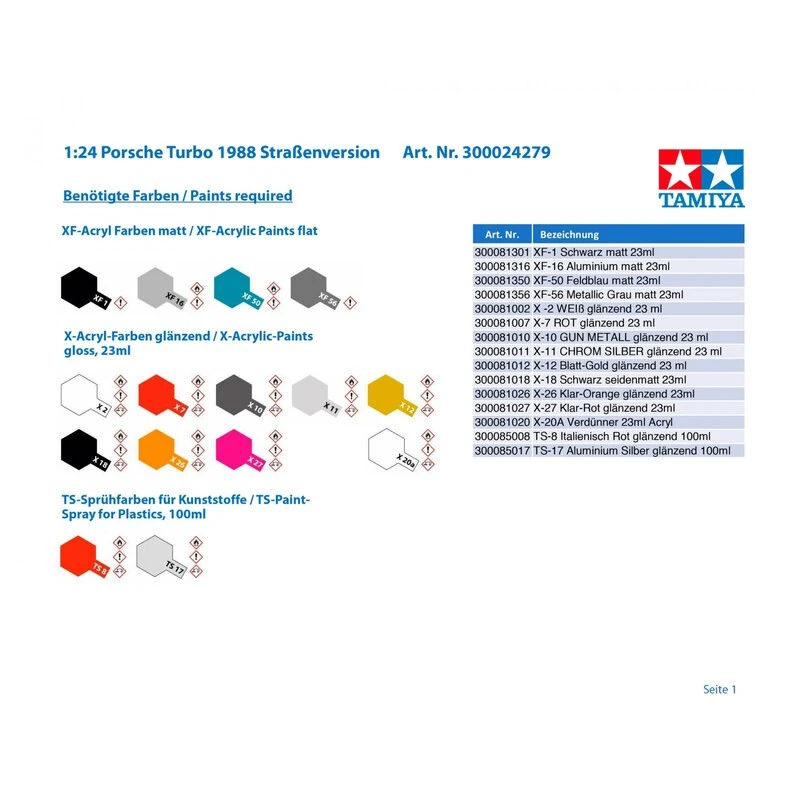 Tamiya Maquette Porsche 911 Turbo 1988 6 Tamiya Maquette Porsche 911 Turbo 1988 – Image 4