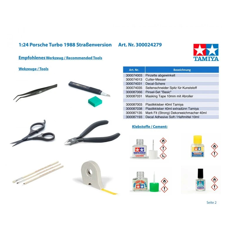 Tamiya Maquette Porsche 911 Turbo 1988 7 Tamiya Maquette Porsche 911 Turbo 1988 – Image 5
