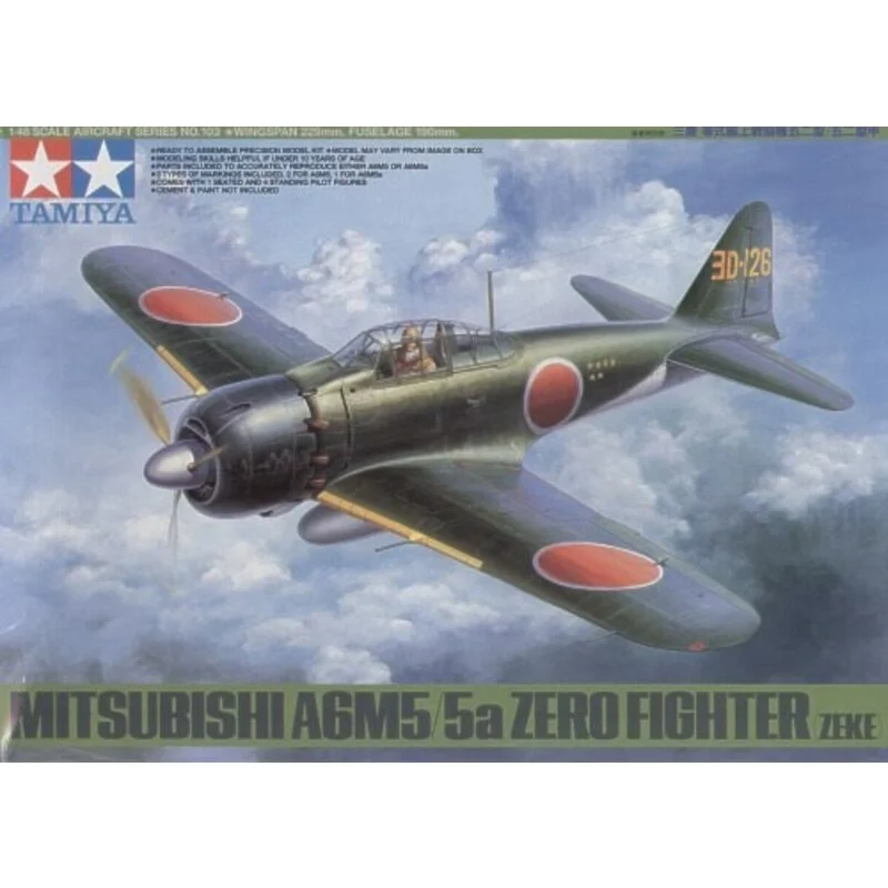 Tamiya Maquette Avion Mitsubishi A6M5/5a Zero (Zeke) 3 Tamiya Maquette Avion Mitsubishi A6M5/5a Zero (Zeke)