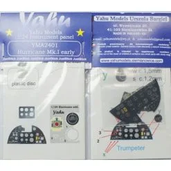 Yahu Models Tableaux De Bord Hawker Hurricane Mk.I Photodécoupe. Coloré. Prêt à Tenir Dans Un Modèle (JustStick) (conçu Pour être Utilisé Av